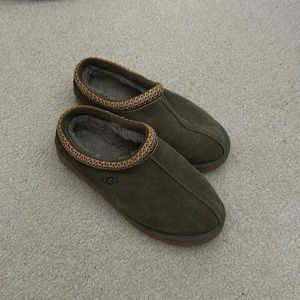 Green UGG Tasman slippers